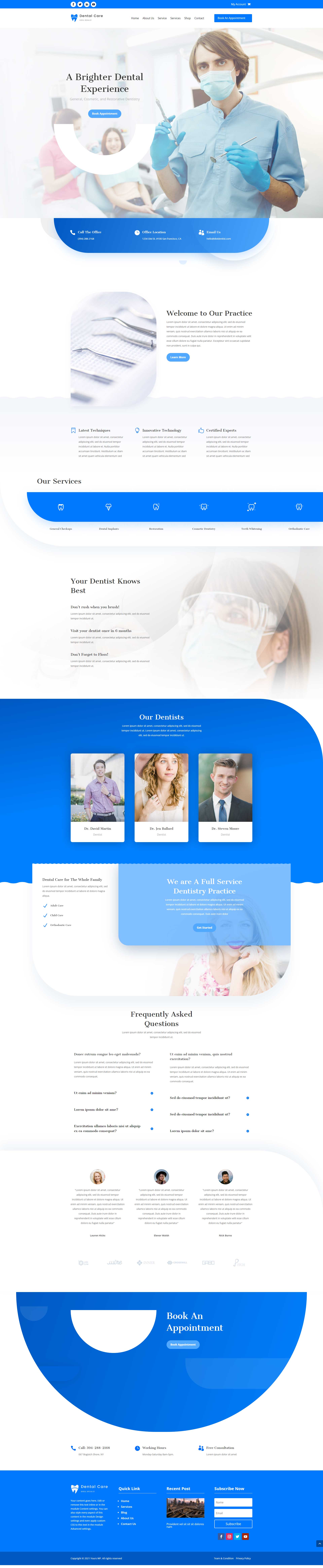 home page design