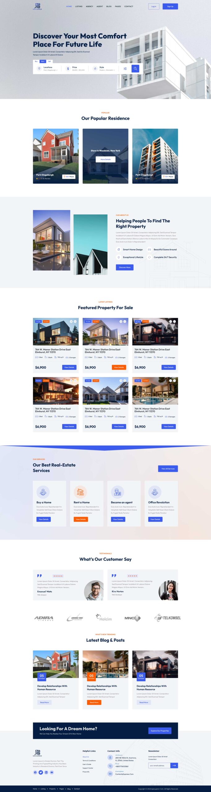 house website design