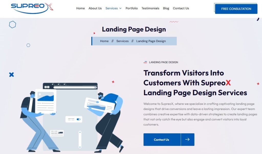 What Are Landing Page Design Services