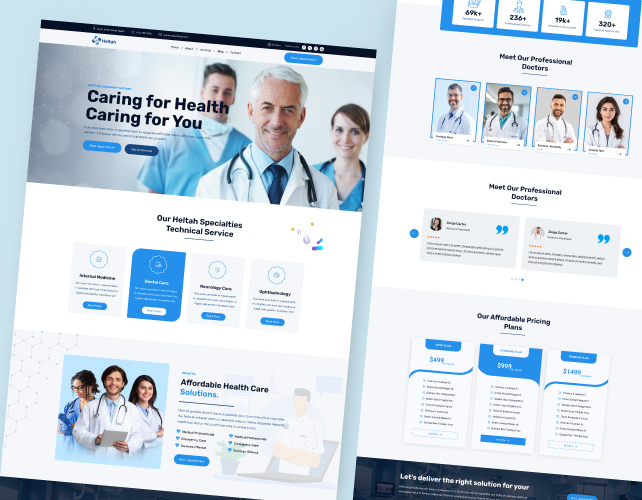 Healthcare Website Design and Development For WordPress