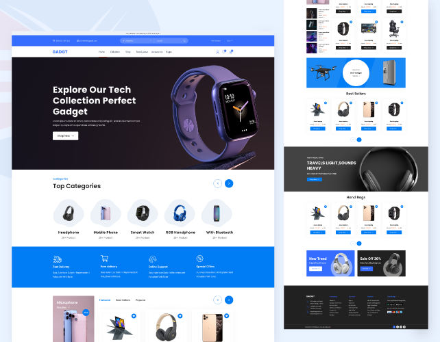 WordPress E-Commerce Website Design For Tech Gadget Shop