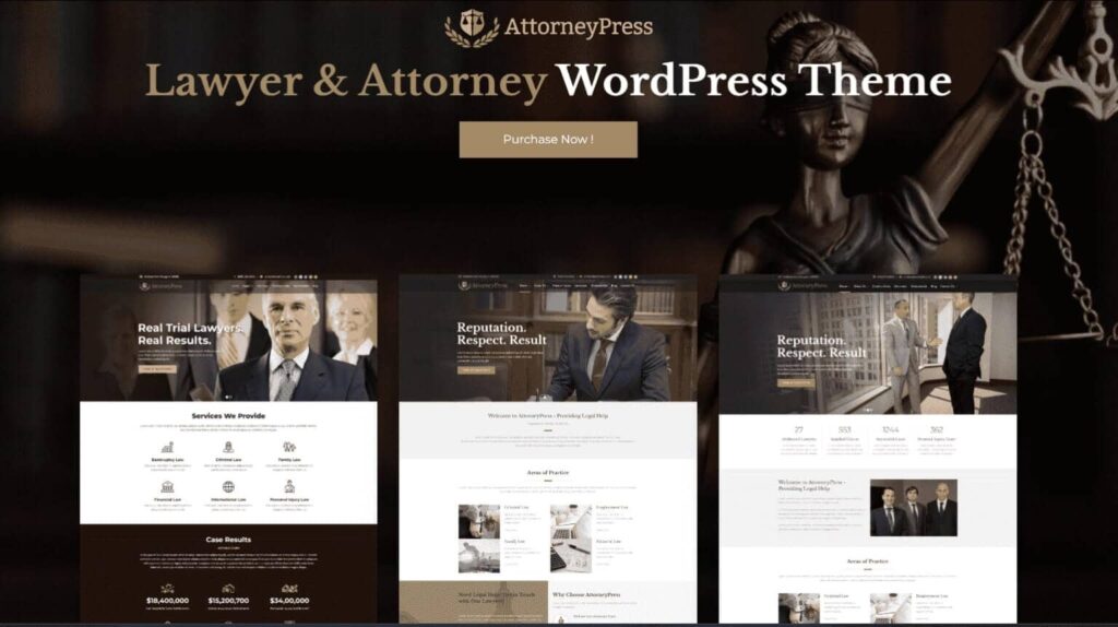 WordPress Theme Attorney Press