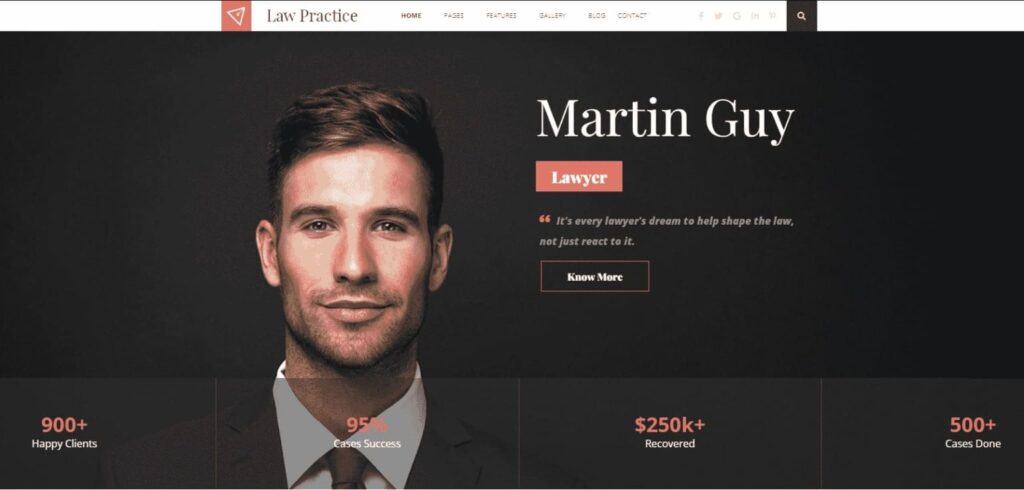 WordPress Theme Law Practice