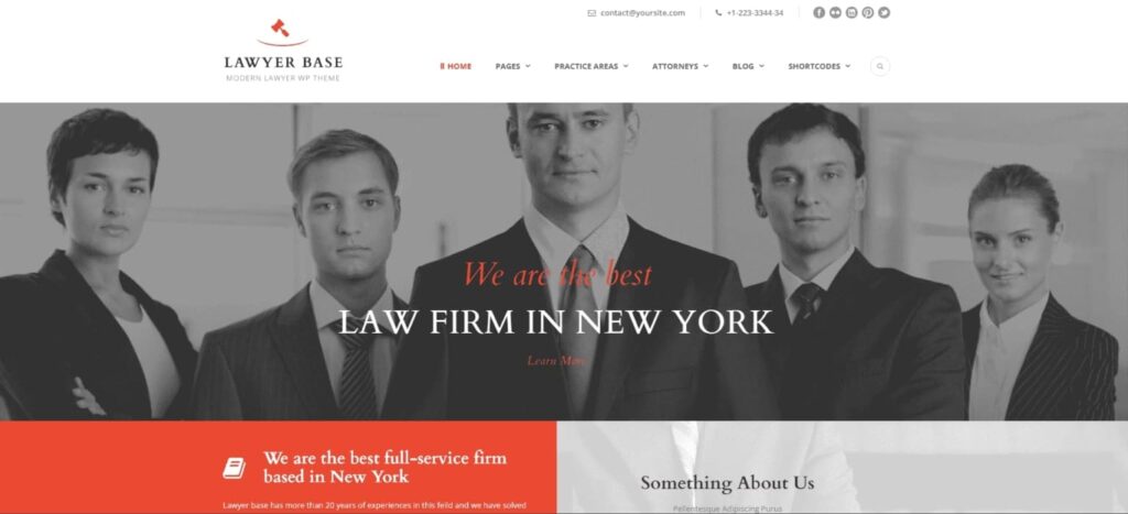 WordPress Theme Lawyer Base