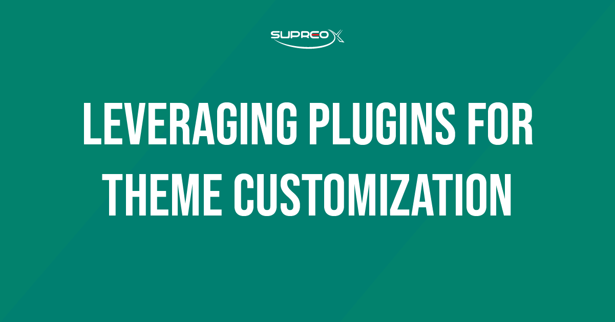 Leveraging Plugins for Theme Customization