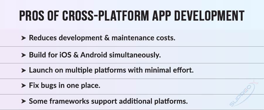 Pros of Cross-Platform App Development